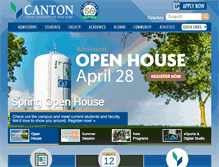 Tablet Screenshot of canton.edu